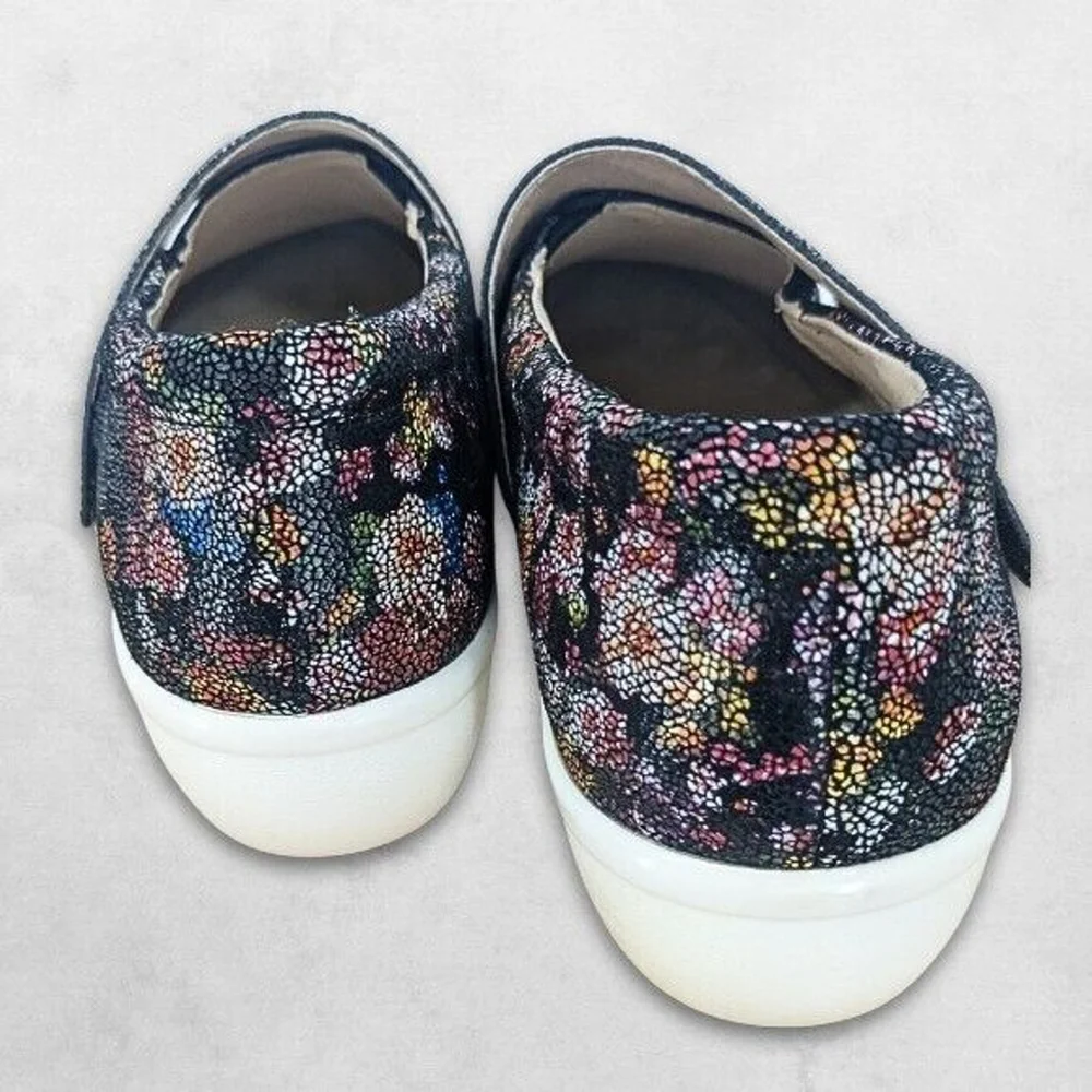 Alegria Loafers‎ Cushioned Footbed Slip-On Floral Print Multicolor EU 37/US W 7